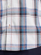 Kariertes Kurzarmhemd - Männer - white base navy washed check Kariertes Kurzarmhemd - Männer - white base navy washed check - 10 - TOM TAILOR