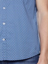 Gemustertes Kurzarm-Hemd mit Brusttasche - Männer - blue by white navy dot design Gemustertes Kurzarm-Hemd mit Brusttasche - Männer - blue by white navy dot design - 10 - TOM TAILOR