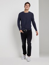 Strukturierter Sweater im Washed-Look - Männer - Sky Captain Blue Strukturierter Sweater im Washed-Look - Männer - Sky Captain Blue - 3 - TOM TAILOR