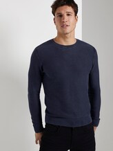 Strukturierter Sweater im Washed-Look - Männer - Sky Captain Blue Strukturierter Sweater im Washed-Look - Männer - Sky Captain Blue - 5 - TOM TAILOR