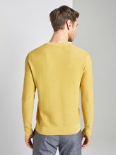 Strukturierter Sweater im Washed-Look - Männer - Californian Yellow Strukturierter Sweater im Washed-Look - Männer - Californian Yellow - 2 - TOM TAILOR