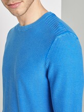 Strukturierter Sweater im Washed-Look - Männer - victory blue Strukturierter Sweater im Washed-Look - Männer - victory blue - 9 - TOM TAILOR