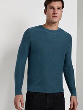 Strukturierter Sweater im Washed-Look - Männer - deep pond green Strukturierter Sweater im Washed-Look - Männer - deep pond green - 5 - TOM TAILOR