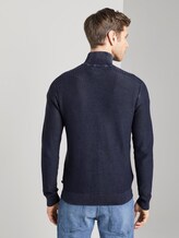 Strukturierter Cardigan im Washed-Look - Männer - Sky Captain Blue Strukturierter Cardigan im Washed-Look - Männer - Sky Captain Blue - 2 - TOM TAILOR