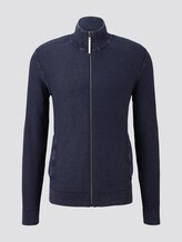 Strukturierter Cardigan im Washed-Look - Männer - Sky Captain Blue Strukturierter Cardigan im Washed-Look - Männer - Sky Captain Blue - 7 - TOM TAILOR