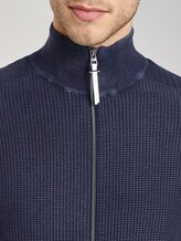 Strukturierter Cardigan im Washed-Look - Männer - Sky Captain Blue Strukturierter Cardigan im Washed-Look - Männer - Sky Captain Blue - 9 - TOM TAILOR