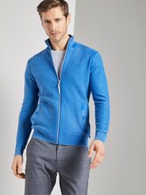 Strukturierter Cardigan im Washed-Look - Männer - victory blue Strukturierter Cardigan im Washed-Look - Männer - victory blue - 5 - TOM TAILOR