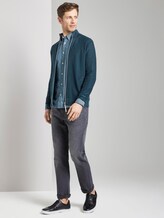Strukturierter Cardigan im Washed-Look - Männer - deep pond green Strukturierter Cardigan im Washed-Look - Männer - deep pond green - 3 - TOM TAILOR