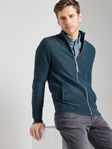 Strukturierter Cardigan im Washed-Look - Männer - deep pond green Strukturierter Cardigan im Washed-Look - Männer - deep pond green - 5 - TOM TAILOR
