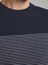 Sweater im Struktur-Mix - Männer - navy white stripe Sweater im Struktur-Mix - Männer - navy white stripe - 9 - TOM TAILOR