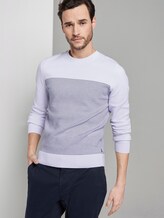 Sweater im Struktur-Mix - Männer - white navy stripe Sweater im Struktur-Mix - Männer - white navy stripe - 5 - TOM TAILOR