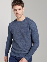 Strukturierter Strickpullover - Männer - blue navy light blue structure Strukturierter Strickpullover - Männer - blue navy light blue structure - 5 - TOM TAILOR