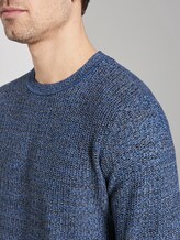 Strukturierter Strickpullover - Männer - blue navy light blue structure Strukturierter Strickpullover - Männer - blue navy light blue structure - 9 - TOM TAILOR