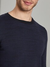 Melierter Strickpullover - Männer - navy black mouline Melierter Strickpullover - Männer - navy black mouline - 9 - TOM TAILOR
