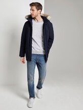 Melierter Strickpullover - Männer - white grey mouline Melierter Strickpullover - Männer - white grey mouline - 3 - TOM TAILOR