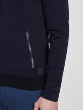 Sweatjacke im Struktur-Mix - Männer - navy black mouline Sweatjacke im Struktur-Mix - Männer - navy black mouline - 10 - TOM TAILOR
