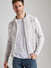 Sweatjacke im Struktur-Mix - Männer - white grey mouline Sweatjacke im Struktur-Mix - Männer - white grey mouline - 5 - TOM TAILOR