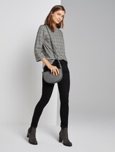Sweatshirt - Frauen - black white structure check Sweatshirt - Frauen - black white structure check - 3 - TOM TAILOR