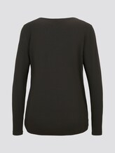 T-shirt - Women - Deep Black T-shirt - Women - Deep Black - 8 - TOM TAILOR