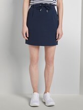 Sporty skirt with a drawstring - Women - Real Navy Blue Sporty skirt with a drawstring - Women - Real Navy Blue - 1 - TOM TAILOR Denim