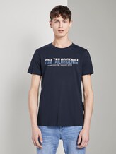 T-Shirt mit Print - Männer - Sky Captain Blue T-Shirt mit Print - Männer - Sky Captain Blue - 1 - TOM TAILOR Denim