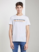 T-Shirt mit Print - Männer - White T-Shirt mit Print - Männer - White - 1 - TOM TAILOR Denim