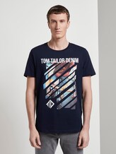 T-Shirt mit Print - Männer - Sky Captain Blue T-Shirt mit Print - Männer - Sky Captain Blue - 1 - TOM TAILOR Denim