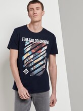 T-Shirt mit Print - Männer - Sky Captain Blue T-Shirt mit Print - Männer - Sky Captain Blue - 5 - TOM TAILOR Denim