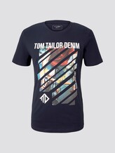 T-Shirt mit Print - Männer - Sky Captain Blue T-Shirt mit Print - Männer - Sky Captain Blue - 7 - TOM TAILOR Denim