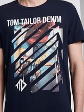 T-Shirt mit Print - Männer - Sky Captain Blue T-Shirt mit Print - Männer - Sky Captain Blue - 9 - TOM TAILOR Denim