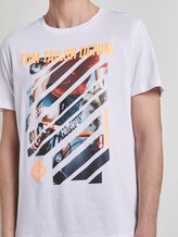 T-shirt with a print - Men - White T-shirt with a print - Men - White - 9 - TOM TAILOR Denim