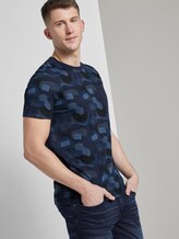 T-Shirt mit Allover-Print - Männer - navy geometric print T-Shirt mit Allover-Print - Männer - navy geometric print - 5 - TOM TAILOR Denim