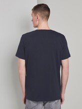 T-Shirt mit Print-Mix - Männer - Sky Captain Blue T-Shirt mit Print-Mix - Männer - Sky Captain Blue - 2 - TOM TAILOR Denim