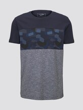 T-Shirt mit Print-Mix - Männer - Sky Captain Blue T-Shirt mit Print-Mix - Männer - Sky Captain Blue - 7 - TOM TAILOR Denim