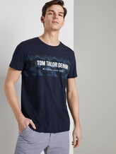 T-Shirt mit Print - Männer - Sky Captain Blue T-Shirt mit Print - Männer - Sky Captain Blue - 5 - TOM TAILOR Denim