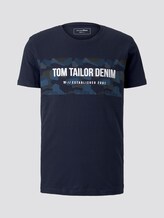 T-Shirt mit Print - Männer - Sky Captain Blue T-Shirt mit Print - Männer - Sky Captain Blue - 7 - TOM TAILOR Denim