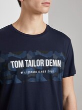T-Shirt mit Print - Männer - Sky Captain Blue T-Shirt mit Print - Männer - Sky Captain Blue - 9 - TOM TAILOR Denim