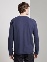 Henley-Langarmshirt - Männer - Sky Captain Blue Non-Solid Henley-Langarmshirt - Männer - Sky Captain Blue Non-Solid - 2 - TOM TAILOR Denim