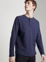 Henley-Langarmshirt - Männer - Sky Captain Blue Non-Solid Henley-Langarmshirt - Männer - Sky Captain Blue Non-Solid - 5 - TOM TAILOR Denim
