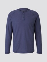 Henley-Langarmshirt - Männer - Sky Captain Blue Non-Solid Henley-Langarmshirt - Männer - Sky Captain Blue Non-Solid - 7 - TOM TAILOR Denim