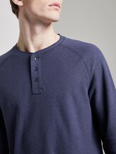 Henley-Langarmshirt - Männer - Sky Captain Blue Non-Solid Henley-Langarmshirt - Männer - Sky Captain Blue Non-Solid - 9 - TOM TAILOR Denim