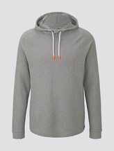 Hoodie in Mélange-Optik - Männer - Light Stone Grey Melange Hoodie in Mélange-Optik - Männer - Light Stone Grey Melange - 7 - TOM TAILOR Denim