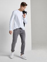 Langarmshirt mit Rücken-Print - Männer - White Langarmshirt mit Rücken-Print - Männer - White - 3 - TOM TAILOR Denim