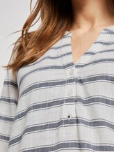 striped Henley blouse - Women - white navy stripe striped Henley blouse - Women - white navy stripe - 10 - TOM TAILOR Denim