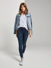 gestreifte Henley-Bluse - Frauen - white light blue stripe gestreifte Henley-Bluse - Frauen - white light blue stripe - 3 - TOM TAILOR Denim