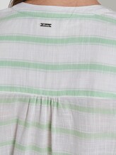 gestreifte Henley-Bluse - Frauen - white green stripe gestreifte Henley-Bluse - Frauen - white green stripe - 10 - TOM TAILOR Denim