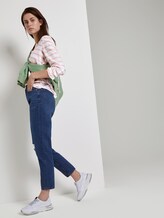 gestreifte Henley-Bluse - Frauen - white coral stripe gestreifte Henley-Bluse - Frauen - white coral stripe - 3 - TOM TAILOR Denim