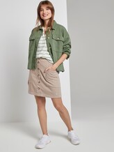 gestreifte Henley-Bluse - Frauen - white olive stripe gestreifte Henley-Bluse - Frauen - white olive stripe - 3 - TOM TAILOR Denim