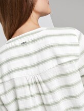 gestreifte Henley-Bluse - Frauen - white olive stripe gestreifte Henley-Bluse - Frauen - white olive stripe - 9 - TOM TAILOR Denim