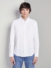 Hemd aus Leinengemisch - Männer - White Hemd aus Leinengemisch - Männer - White - 1 - TOM TAILOR